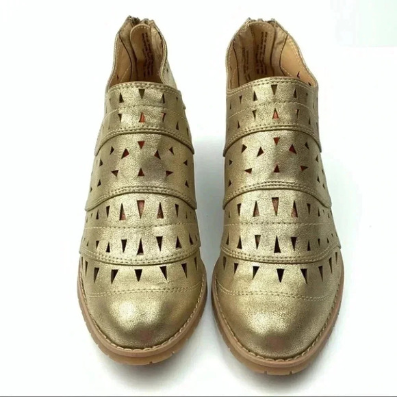 New Sonoma ankle booties 7.5 Cloris gold metallic - Picture 2 of 11